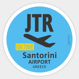 Santorini JTR airport Sticker